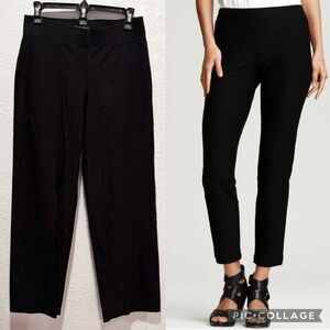 Eileen Fisher Stretch Crepe Slim Ankle Pants Women’s XS Black Pull On Stretch